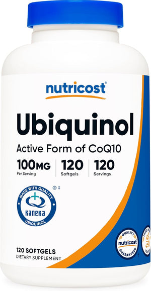 Nutricost Ubiquinol Softgels (100mg, 240 Softgels) - Superior Absorption Antioxidant | Active Form of CoQ10 - Gluten Free, Non-GMO