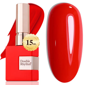 Double Rhythm 15ML Gel Nail Polish Pure Sheer Same Color Same Bottle Soak Off Gel Polish Art Manicure Salon DIY at Home for Women (Burgundy-A1129)