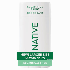 Native Aluminum Free Deodorant, Sea Salt & Cedar, Large Size Stick, 72 Hour Odor Control, for Women & Men, Contains Naturally Derived Ingredients, 3.1 oz
