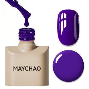 MAYCHAO 15ML Gel Nail Polish 1Pc Deep Cherry Red Nail Polish Soak Off UV LED Blood Red Nail Gel Polish Nail Art Starter Manicure Salon DIY at Home, 0.5 OZ