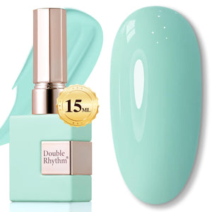 Double Rhythm 15ML Gel Nail Polish Pure Sheer Same Color Same Bottle Soak Off Gel Polish Art Manicure Salon DIY at Home for Women (Burgundy-A1129)