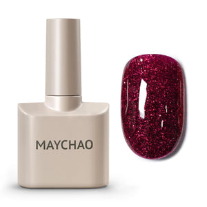 MAYCHAO 15ML Gel Nail Polish 1Pc Deep Cherry Red Nail Polish Soak Off UV LED Blood Red Nail Gel Polish Nail Art Starter Manicure Salon DIY at Home, 0.5 OZ