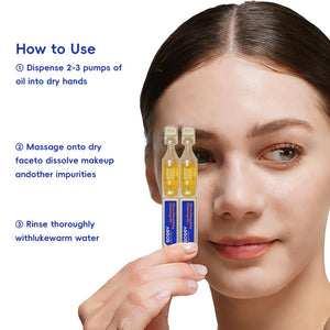 Cirtus Nourishing Cleansing Oil, One Second Emulsifying,Hangover clean,8 Botanical Oils Makeup Remover (30 Count)