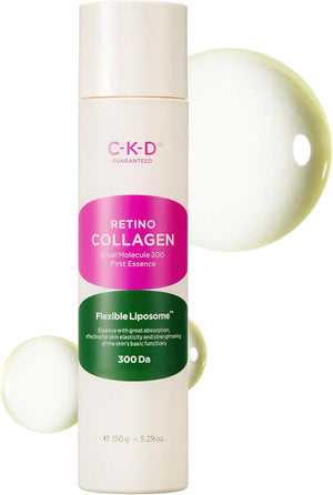 CKD Retino Collagen First Essence - Daily Face Deep Hydration Essence for Firming, Exfoliation, and Smoother Skin Texture. Collagen Boosting and Youthful Skin. Korean Skin Care. 5.07 fl oz