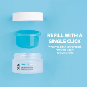 SVR - [HYALU] Biotic Regenerating Plumping Gel - Hyaluronic Acid and Vitamin C - Smooths Fine Lines, Suitable for Sensitive Skin - Non-greasy Finish, Dermatologically Tested - 1.7 fl.oz.