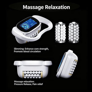 Inner Ball Massage Roller, Lymphatic Drainage Massager Ultimate Fascia Release & Deep Tissue Massage Pain Relief Muscle Roller Machine, Electric Rolling Massager Relieve Foot,Ankle,Lower Back Aches