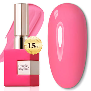 Double Rhythm 15ML Gel Nail Polish Pure Sheer Same Color Same Bottle Soak Off Gel Polish Art Manicure Salon DIY at Home for Women (Burgundy-A1129)