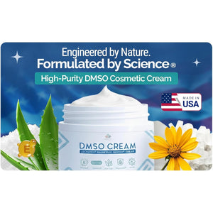 DMSO Cream 99.9% Pure Pharmaceutical Grade – Muscle, Joint & Skin cream | Fast-Absorbing with Magnesium, MSM, Arnica, Aloe and Vitamin E | Non-Greasy 3 oz (1-Pack) | Made in USA