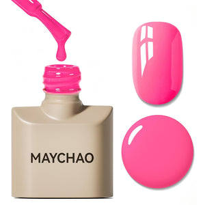 MAYCHAO 15ML Gel Nail Polish 1Pc Deep Cherry Red Nail Polish Soak Off UV LED Blood Red Nail Gel Polish Nail Art Starter Manicure Salon DIY at Home, 0.5 OZ