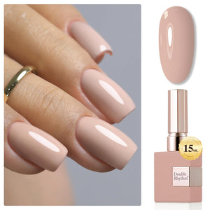 Double Rhythm 15ML Gel Nail Polish Pure Sheer Same Color Same Bottle Soak Off Gel Polish Art Manicure Salon DIY at Home for Women (Burgundy-A1129)