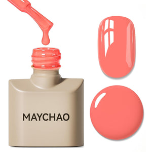 MAYCHAO 15ML Gel Nail Polish 1Pc Deep Cherry Red Nail Polish Soak Off UV LED Blood Red Nail Gel Polish Nail Art Starter Manicure Salon DIY at Home, 0.5 OZ