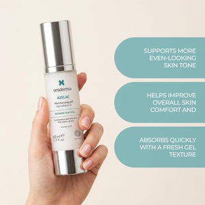 Sesderma AZELAC Moisturizing Gel for Oily, Combination & Sensitive Skin | Lightweight Hydrating Face Gel | Helps Reduce Excess Oil, Redness & Blemish-Prone Appearance | 1.7 fl. oz