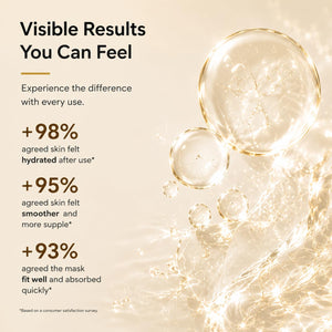 Bio-G Collagen Overnight Hydrogel Mask with Gold |Skin Glow Care for Firming, Lifting, Plumping | Peptide Fine Lines for Glass Skin Care | 25ml*5