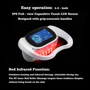 Inner Ball Massage Roller, Lymphatic Drainage Massager Ultimate Fascia Release & Deep Tissue Massage Pain Relief Muscle Roller Machine, Electric Rolling Massager Relieve Foot,Ankle,Lower Back Aches