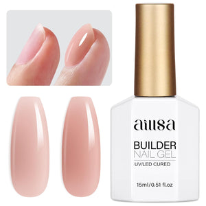 AILLSA Base and Top Coat Gel Nail Polish Top and Base Coat Nail Polish Soak Off Long Lasting Clear Base Gel High Gloss Shine No Wipe Top Coat for DIY Nail Art at Home 0.51 Fl Oz