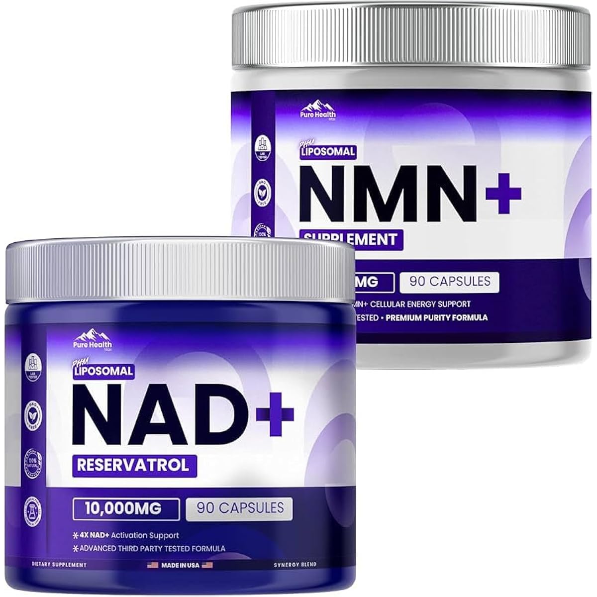 PURE HEALTH MAX NMN + NAD Supplement Bundle