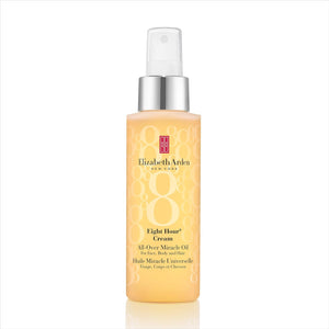 Elizabeth Arden Eight Hour All-Over Miracle Oil, Hydrating Spray Moisturizer for Face, Body & Hair, Vitamin E & Tsubaki Oil, Non-Comedogenic, Lightweight, 3.4 oz