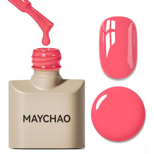 MAYCHAO 15ML Gel Nail Polish 1Pc Deep Cherry Red Nail Polish Soak Off UV LED Blood Red Nail Gel Polish Nail Art Starter Manicure Salon DIY at Home, 0.5 OZ