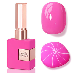 Double Rhythm 0.5 Oz Gel Nail Polish Neutral Natural Same Color Same Bottle Translucent Light Milky Pastel 15ML Manicure French Design Art DIY at Home (Pearl Green-B1146)