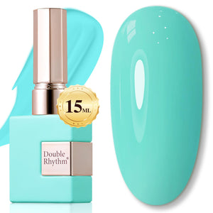 Double Rhythm 15ML Gel Nail Polish Pure Sheer Same Color Same Bottle Soak Off Gel Polish Art Manicure Salon DIY at Home for Women (Burgundy-A1129)