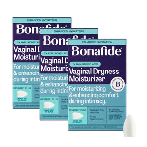 Bonafide Extra Strength Vaginal Moisturizer Revaree Plus – 10 mg Hyaluronic Acid – Hormone-Free – For Vaginal Dryness Associated with Pain & Sensitive Tissue – 1-Month Supply
