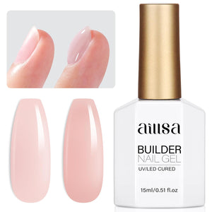 AILLSA Base and Top Coat Gel Nail Polish Top and Base Coat Nail Polish Soak Off Long Lasting Clear Base Gel High Gloss Shine No Wipe Top Coat for DIY Nail Art at Home 0.51 Fl Oz