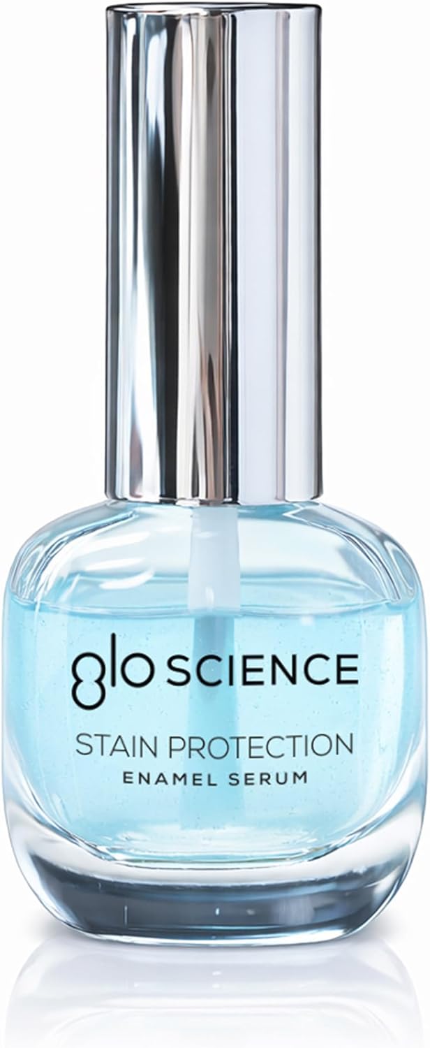 GLO Science Enamel Stain Protection Serum – Professional-Grade Serum Repairs, Strengthens & Shields Teeth Against Stains – Dentist Recommended, Fluoride Free, Safe for Sensitive Teeth – 0.176 oz