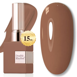 Double Rhythm 15ML Gel Nail Polish Pure Sheer Same Color Same Bottle Soak Off Gel Polish Art Manicure Salon DIY at Home for Women (Burgundy-A1129)