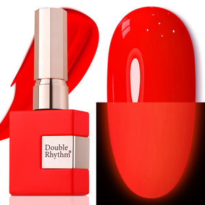 Double Rhythm 15ML Gel Nail Polish Pure Sheer Same Color Same Bottle Soak Off Gel Polish Art Manicure Salon DIY at Home for Women (Burgundy-A1129)