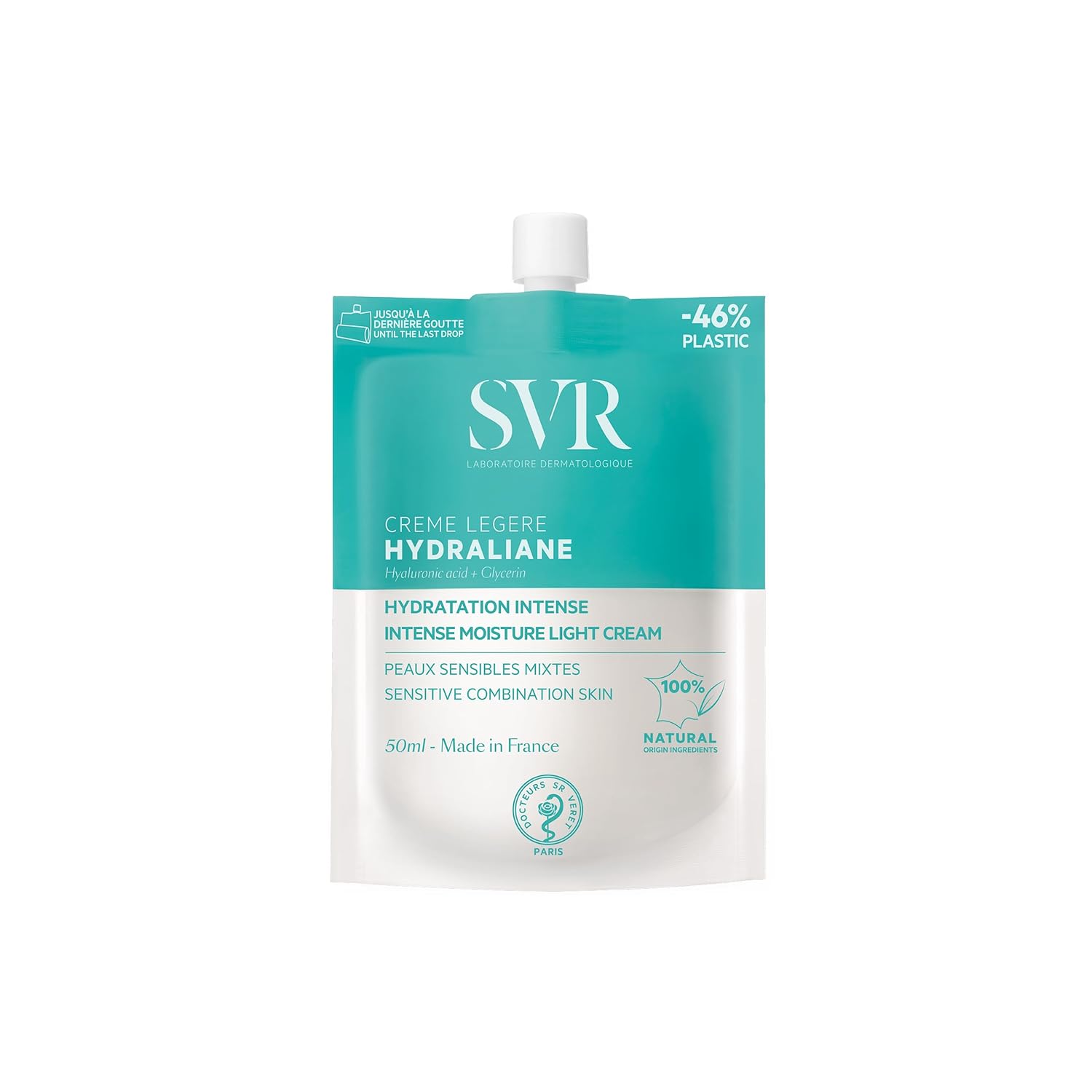 SVR Hydraliane Light Hydrating Face Cream - Moisturizer For Sensitive & Dehydrated Skin, for the Whole Family - Skin is 72% More Hydrated After 8 Hrs. with Hyaluronic Acid & Glycerin, 1.7 fl.oz.
