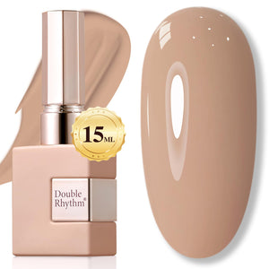 Double Rhythm 15ML Gel Nail Polish Pure Sheer Same Color Same Bottle Soak Off Gel Polish Art Manicure Salon DIY at Home for Women (Burgundy-A1129)