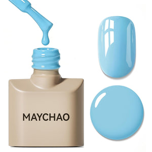 MAYCHAO 15ML Gel Nail Polish 1Pc Deep Cherry Red Nail Polish Soak Off UV LED Blood Red Nail Gel Polish Nail Art Starter Manicure Salon DIY at Home, 0.5 OZ