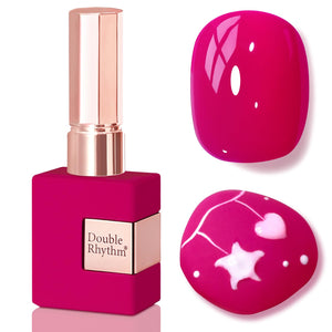 Double Rhythm 0.5 Oz Gel Nail Polish Neutral Natural Same Color Same Bottle Translucent Light Milky Pastel 15ML Manicure French Design Art DIY at Home (Pearl Green-B1146)