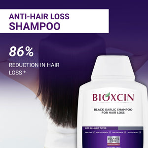 Bioxcin Black Garlic Hair Shampoo - Anti-Hair Loss & Thinning, 300 ML (Set of 3)