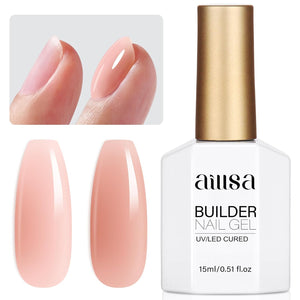 AILLSA Base and Top Coat Gel Nail Polish Top and Base Coat Nail Polish Soak Off Long Lasting Clear Base Gel High Gloss Shine No Wipe Top Coat for DIY Nail Art at Home 0.51 Fl Oz