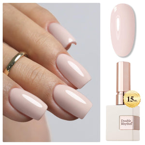 Double Rhythm 15ML Gel Nail Polish Pure Sheer Same Color Same Bottle Soak Off Gel Polish Art Manicure Salon DIY at Home for Women (Burgundy-A1129)