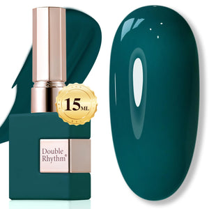 Double Rhythm 15ML Gel Nail Polish Pure Sheer Same Color Same Bottle Soak Off Gel Polish Art Manicure Salon DIY at Home for Women (Burgundy-A1129)