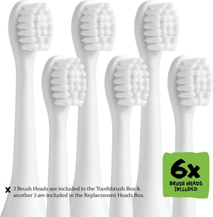 Made by Dentists Kids Electric Toothbrush - Rechargeable Vibrating Toothbrush with Timer, Includes 6 Replacement Heads, Gently Cleans Teeth, Kid & Toddlers Age 2+, Monster