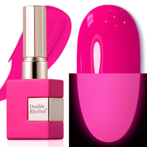 Double Rhythm 15ML Gel Nail Polish Pure Sheer Same Color Same Bottle Soak Off Gel Polish Art Manicure Salon DIY at Home for Women (Burgundy-A1129)