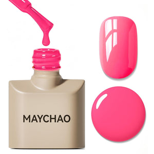 MAYCHAO 15ML Gel Nail Polish 1Pc Deep Cherry Red Nail Polish Soak Off UV LED Blood Red Nail Gel Polish Nail Art Starter Manicure Salon DIY at Home, 0.5 OZ