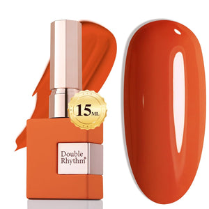 Double Rhythm 15ML Gel Nail Polish Pure Sheer Same Color Same Bottle Soak Off Gel Polish Art Manicure Salon DIY at Home for Women (Burgundy-A1129)