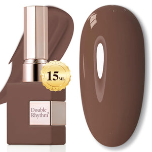 Double Rhythm 15ML Gel Nail Polish Pure Sheer Same Color Same Bottle Soak Off Gel Polish Art Manicure Salon DIY at Home for Women (Burgundy-A1129)