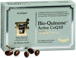 Pharma Nord - The Original CoQ10 • Clinically Proven • High Absorption • Heart Health • Fertility • Healthy Aging • Cellular Energy • Antioxidant • Gluten-Free • 100 mg Coenzyme Q10 • 60 Softgels