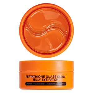Re.SPN Glass Glow Jelly Under Eye Masks - 60ct Vegan Korean Depuffing Hydrogel Pads for Dark Circles, Puffiness, Fine Lines & Eye Bags - Infused with Peptide Complex, Niacinamide & Botanicals, Cooling