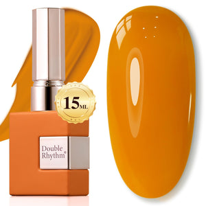 Double Rhythm 15ML Gel Nail Polish Pure Sheer Same Color Same Bottle Soak Off Gel Polish Art Manicure Salon DIY at Home for Women (Burgundy-A1129)