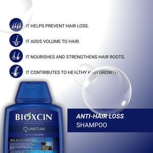 Bioxcin Haircare Shampoo for Oily, Dry and Normal Hair, 3 x 300 mL Bottles, Promotes Hair Growth and Regrowth