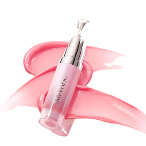 SKINTIFIC Peptide Brightening Lip Serum, Hydrating & Plumping Tinted Lip Gloss, Moisturizing Lip Balm with Polypeptides & Squalane for Glossy Sheer, Smooth Lips(10U Toast Brick)