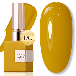 Double Rhythm 15ML Gel Nail Polish Pure Sheer Same Color Same Bottle Soak Off Gel Polish Art Manicure Salon DIY at Home for Women (Burgundy-A1129)