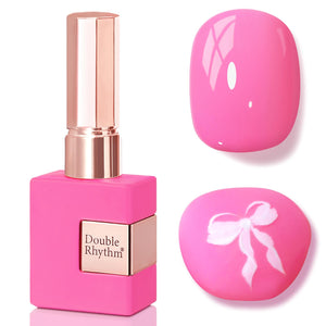 Double Rhythm 0.5 Oz Gel Nail Polish Neutral Natural Same Color Same Bottle Translucent Light Milky Pastel 15ML Manicure French Design Art DIY at Home (Pearl Green-B1146)