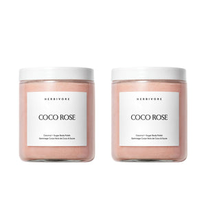 HERBIVORE Coco Rose Coconut Oil Body Polish | Exfoliating Body Scrub with Shea Butter | Smooths & Softens Skin, Plant-Based, Vegan, for All Skin Types